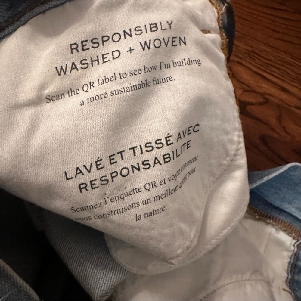 Frame Le High 'N' Tight Denim Mini Skirt | distressed jean skirt - Picture 6 of 11